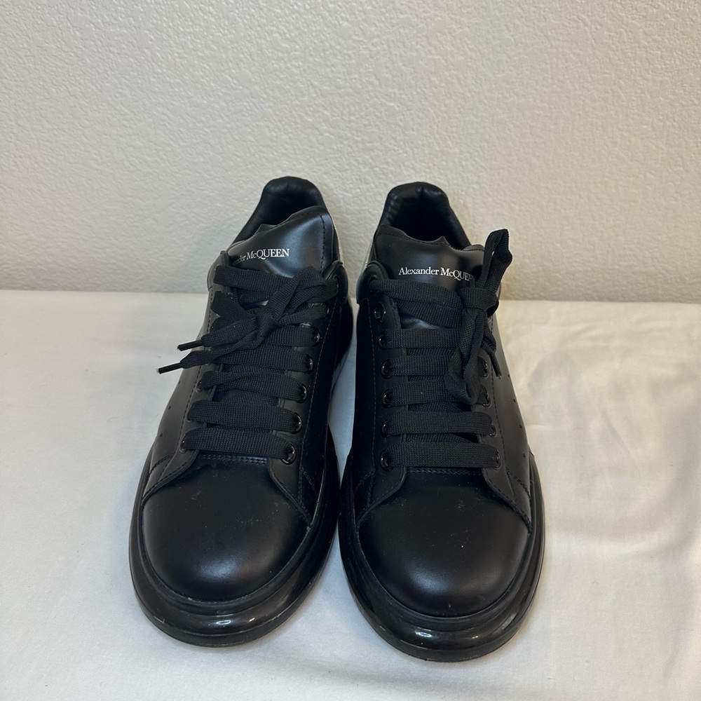 Alexander McQueen oversized sneaker with bubble platform and glitter accent